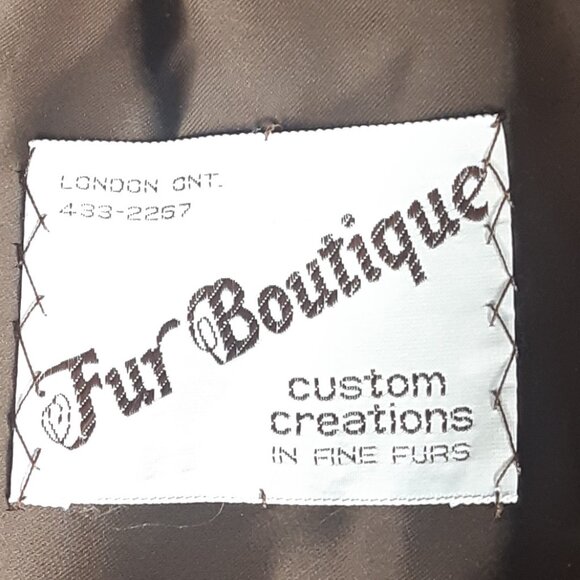 1960s Beige Mink Coat Mid Length Custom Women's Coat | The Fur Boutique - Picture 6 of 16